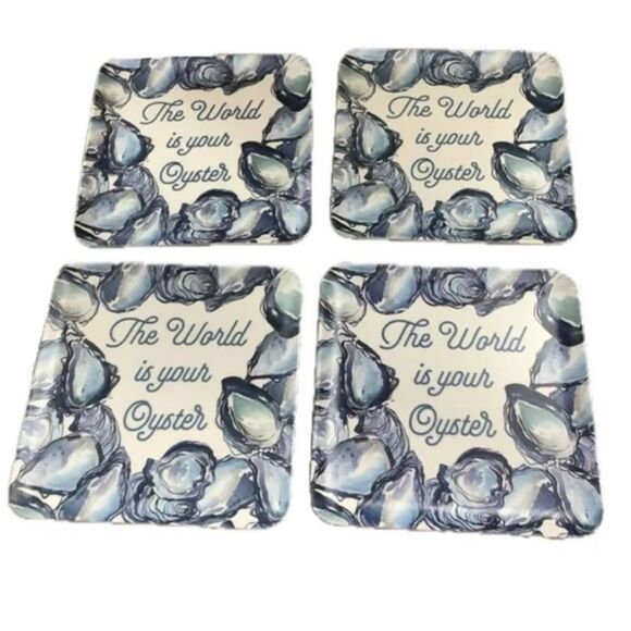 Sigrid Olsen Set of Four Appetizer Plates - Picture 2 of 4